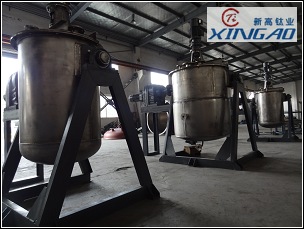 鈦翻轉(zhuǎn)反應(yīng)釜，制造好驗收結(jié)束！