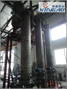 純鈦三效蒸發(fā)裝置3套！制造好驗收結(jié)束！